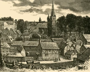 Hatfield depuis la gare, 1898