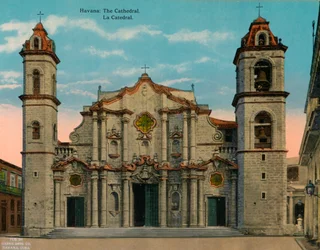 Cathédrale de La Havane, Cuba, vers 1920