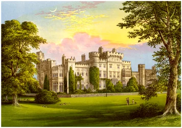 Château de Hawarden, Flintshire, Pays de Galles, maison de William Gladstone, vers 1880