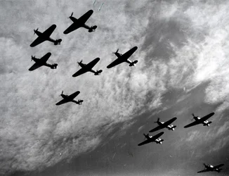 Hawker Hurricanes volant en formation, Bataille d