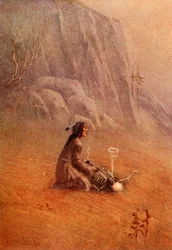 Il alluma la pipe et la plaça dans la bouche du squelette, 1914
