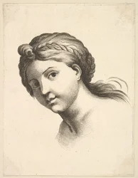 Tête de Femme, du Livre de Têtes Gravées d