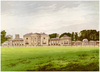 Heaton Park, Lancashire, maison du comte de Wilton, vers 1880