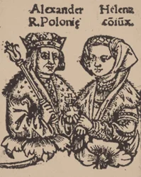 Hélène Ivanovna de Moscou avec Alexandre Jagellon, 1519
