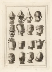 Casques des grands sceaux des rois et barons