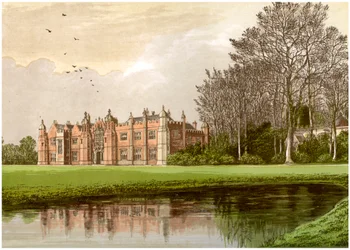 Hengrave Hall, Suffolk, maison de la famille Gage, vers 1880