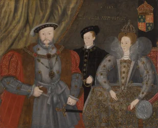 Henri VIII, Élisabeth I et Édouard VI