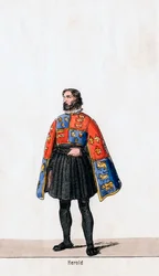 Héraut, costume pour la pièce de Shakespeare, Henri VIII, 19e siècle