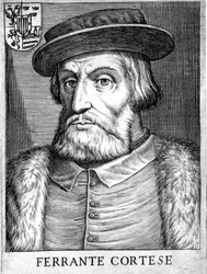 Hernan Cortes 1485-1547, conquistador espagnol qui a conquis le Mexique