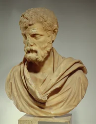 Hérode Atticus, tête en marbre, romain