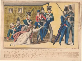 Héroïsme des mères polonaises lors du convoyage de leurs enfants en Russie, 1832