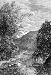 Paysage des Highlands, Formose, vers 1890