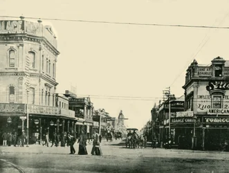 Rue Hindley, Adélaïde, 1901