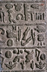 Hiéroglyphes hittites, vers 9ème siècle av. J.-C.