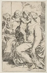 Sainte Famille avec Saint Jean-Baptiste, copie inversée d
