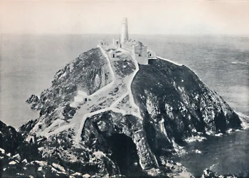 Holyhead - Le South Stack, phare, 1895