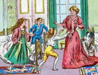 De retour à la maison, vers 1905