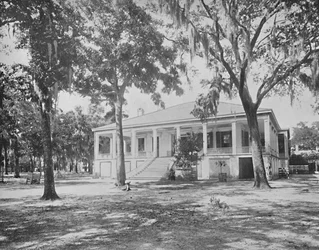 Maison de Jefferson Davis, Beauvoir, Louisiane, vers 1897