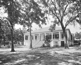 Maison de Jefferson Davis, Biloxi, Mississippi, USA, vers 1900