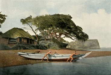 Honmoku, village de pêcheurs près de Yokohama, 1900