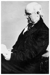 Horace Greeley, éditeur de journaux et homme politique américain, vers 1865