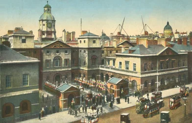 Horse Guards, Whitehall, Londres, vers 1910