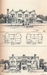 Houghton Grange, près de Huntingdon, vers 1897