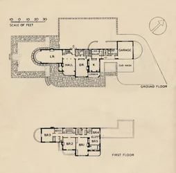 Maison à Burn Bridge par le défunt John Procter, F.R.I.B.A., 1942