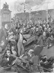 Chambre des communes, 1846 : Robert Peel annonçant sa conversion aux principes du libre-échange..., 1901
