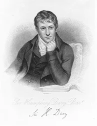 Humphry Davy, chimiste anglais en 1803