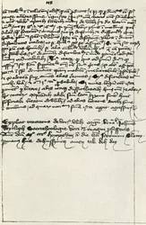 Transcription de Hus du traité de Wycliffe, début du 15e siècle, 1947