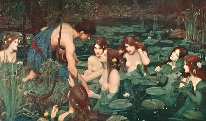 Hylas et les nymphes, 1896, vers 1902