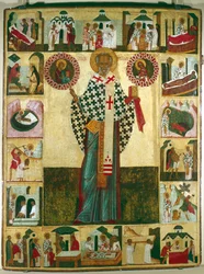 Icône de Saint Nicolas, russe