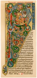 Initiale illuminée P, 1172