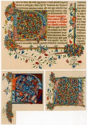 Lettres initiales illuminées, 1405-1415