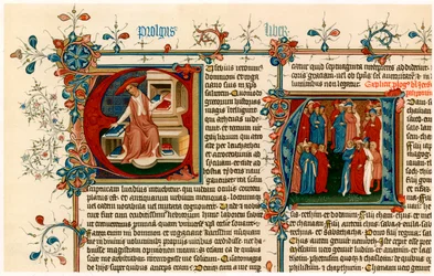 Lettres initiales illuminées