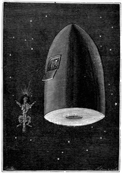 Illustration de De la Terre à la Lune par Jules Verne, 1865