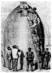 Illustration de De la Terre à la Lune par Jules Verne, 1865
