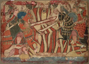 Illustration du Mahabharata, vers 1800