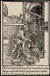 Illustration du livre La Nef des fous de Sebastian Brant, 1497