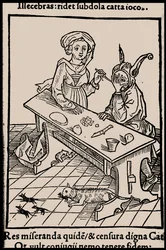 Illustration du livre La Nef des fous de Sebastian Brant, 1497