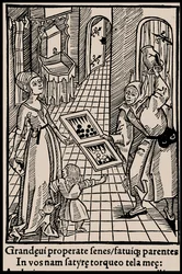 Illustration du livre La Nef des fous de Sebastian Brant, 1497