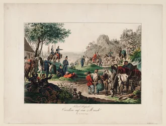 Cavalerie impériale russe en marche, 1813