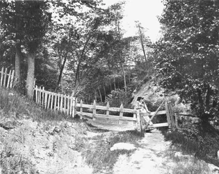 Dans les collines du Berkshire, Massachusetts, États-Unis, vers 1900