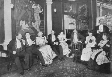Dans le salon Electrophone, Gerrard Street, Londres