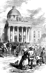 Inauguration de Jefferson Davis, Montgomery, Alabama, 1861, vers 1880