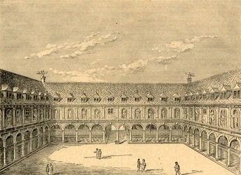 Cour intérieure de la première Bourse royale, 1897