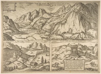 Innsbruck de la série Civitates Orbis Terrarum, vol. V, planche 59