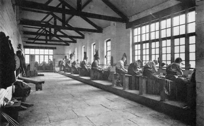Intérieur, Thomas Firth & Sons Norfolk Works, Sheffield, vers 1890