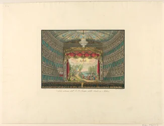 Vue intérieure, Théâtre de la Scala, Milan